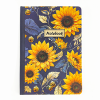 Journal à couverture rigide A5 personnalisé avec estampage en feuille d'or Papeterie élégante pour cadeau Agenda populaire et impression de carnets