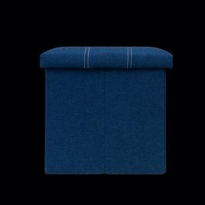 Modern Stool Living Room Furniture <b>Storage</b> Box, Fabric Stainless Steel Bamboo Highest Quality Stools - Product Image 5