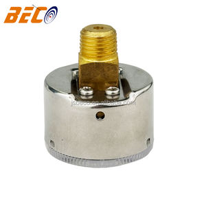 Beco <span class=keywords><strong>40mm</strong></span> 1,5 polegada bar Aço Inoxidável caso <span class=keywords><strong>Vacuum</strong></span> Pressure <span class=keywords><strong>Gauge</strong></span> 1/4NPT Voltar Manômetros Conexão - Product Image 2