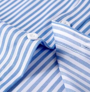 Camicie da <span class=keywords><strong>uomo</strong></span> alla moda a righe <span class=keywords><strong>Slim</strong></span> <span class=keywords><strong>Fit</strong></span> <span class=keywords><strong>abiti</strong></span> da lavoro a maniche lunghe da <span class=keywords><strong>uomo</strong></span> camicie formali Casual di alta qualità da <span class=keywords><strong>uomo</strong></span> - Product Image 4