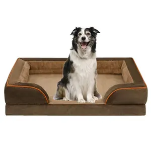 Waterproof Orthopedic Dog Bed Washable - Orthopedic Dog Sofa Bed With Removable Cover Memory Foam Dog Bed