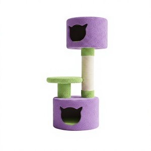 Arbre à chat en fausse fourrure Amistar Sigma de haute qualité, hauteur 125 cm, 4+ niveaux, pour chats et chatons de toutes tailles et de tous âges - Product Image 1