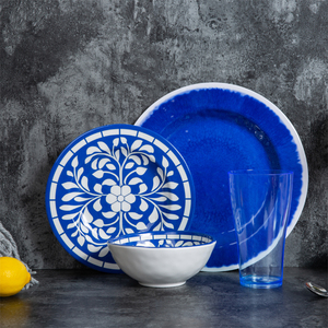 Bộ Đồ Ăn Tối 16 Món Juego De Vajilla, Gồm Ly Thủy Tinh, Mặt Bàn, Bộ Đồ Ăn Hiện Đại Chất Liệu Melamine Với Các Đĩa Sang Trọng - Product Image 3