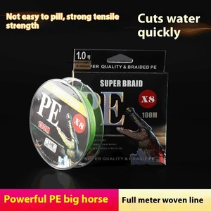 Dây câu cá <span class=keywords><strong>PE</strong></span> bện 9 sợi 100m - Dây câu nước mặn siêu bền dành cho câu cá săn mồi lớn, nhiều kích cỡ lựa chọn - Product Image 1