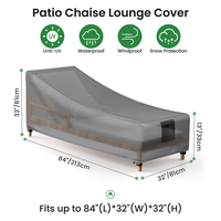 Couverture imperméable de chaise de plage de tissu du polyester 600D Oxford