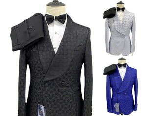 <span class=keywords><strong>Costume</strong></span> de smoking de luxe à double boutonnage à revers châle pour le marié Stock <span class=keywords><strong>costume</strong></span> de mariage pour hommes <span class=keywords><strong>costume</strong></span> de smoking <span class=keywords><strong>baroque</strong></span> - Product Image 2