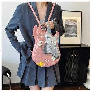 Neuankömmling Kreative Lustige Persönlichkeit Simulation Violine Orgel Gitarre Pu Messenger Bag Damen Leder Mode Rucksack Geldbörse - Product Image 6