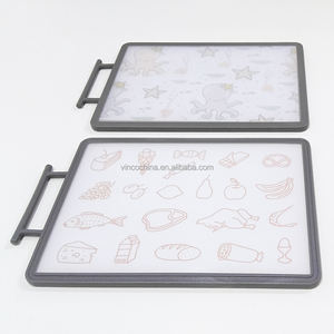 Grande planche à découper double face en PP avec poignée pour viande, fruits et légumes - Product Image 3