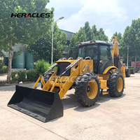 HERACLES 4CX Deluxe 2.8 tonnes Mini-chargeur d'occasion Diesel Retro Excavator 4x4 Wheel Drive Chargeur frontal 1 an Prix pas cher Vente Algérie