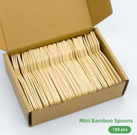 100% Naturel Premium Bambou Fourchettes Cuillères Couteaux Ustensiles Jetables De Qualité Alimentaire pour Camping Fabriqué en Chine