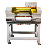 Imprimante UV DTF Nacai A3+ automatique à double tête d'impression XP600, mélange d'encre blanche, rouleaux de nettoyage de verre multifonctionnels, garantie 2 ans