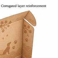 Boîtes en carton ondulé rigide personnalisées, écologiques, en matériaux recyclés, pour l'emballage de nourriture sèche pour animaux de compagnie en détail
