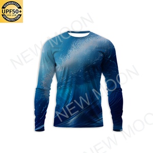 เสื้อตกปลาผู้ชายแขนยาว UPF50+ ระบายอากาศ แห้งเร็ว กันแดด ปรับแต่งได้ พิมพ์ลายแบบซับลิเมชั่น ชุดตกปลา - Product Image 6