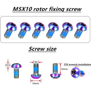 Premium 2-Pack 160/180mm CNC-Juego de rotores de freno de disco de bicicleta mecanizado 12 orificios de disipación de calor de acero inoxidable 6 orificios de aluminio - Product Image 3