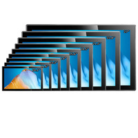 Moniteur à écran tactile PCAP étanche 1000 nits pour l'extérieur 7 8 10 12 15 17 19 21 24 27 pouces Moniteur Lcd mural industriel