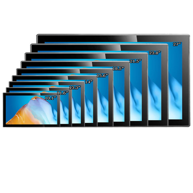 Outdoor 1000 Nits Waterproof Lcd PCAP Touch Screen Monitor 7 8 10 12 15 17 19 21 24 27 Inch Industrial Wall Mount Lcd Monitor
