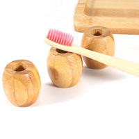 Ensemble de porte-brosses à dents en bambou zéro déchet, sans plastique, outils de vie durable
