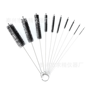 Stainless Steel <b>Cleaning</b> <b>Brush</b> Nylon Bristles Tube <b>Cleaning</b> <b>Brush</b> For Lab Test Tube And Bottle Use - Product Image 2