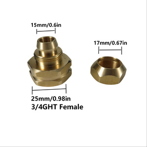 Drip Irrigation Pipe Connector 1/2 Inch Brass Forging Bulk Hose Adapter Garden Water Connectors - Product Image 3