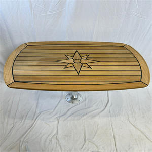 Mesa de Teca en Forma de Barril, 610x940mm, Accesorios Marinos para Yates y Autocaravanas, la Mejor Opción para Comercio Electrónico Transfronterizo - Product Image 2