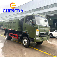 Buen precio, camión de la marca SINOTRUK Sino Truck HOWO de 6 ruedas, Euro 2 4X2, camión volquete personalizable.