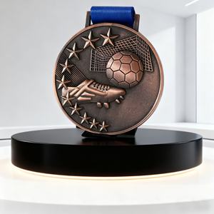 Médailles de course de marathon avec logo personnalisé, médailles commémoratives, récompenses en métal or, argent, bronze - Product Image 6