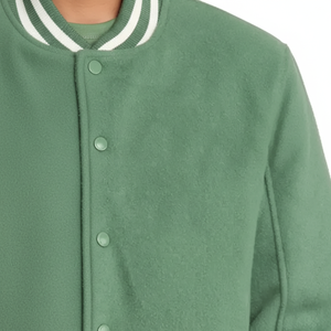 MOVA TEXTILES 2025 ropa de invierno empalmada para hombre bordado de letras chaqueta de abrigo chaqueta universitaria para hombre - Product Image 1