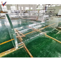 Bestseller Leyu Factory Custom ized Größe Acryl zylinder Aquarium für zu Hause
