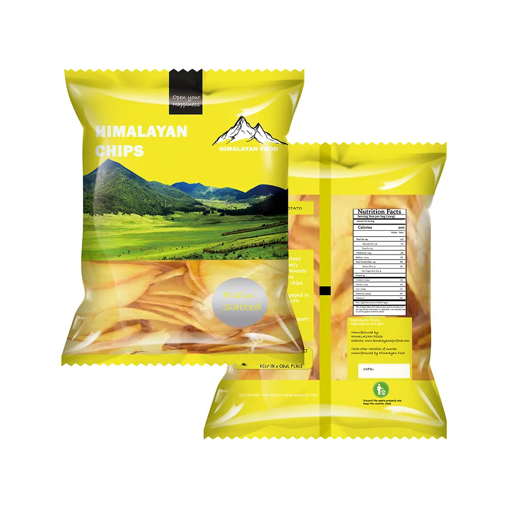 Pochette plastique personnalisée pour pommes de terre, sachets d'emballage alimentaire à personnaliser, livraison gratuite