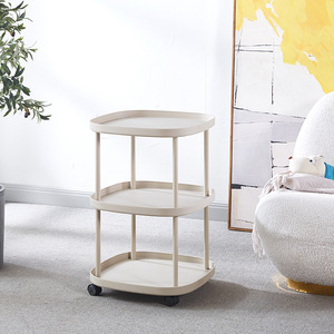 <span class=keywords><strong>Mesa</strong></span> <span class=keywords><strong>Consola</strong></span> <span class=keywords><strong>Extensible</strong></span> Moderna con Tapa de Mármol para Sala de Estar, Construcción de Plástico y Metal, Diseño Cuadrado Doble Pequeño y Móvil - Product Image 3
