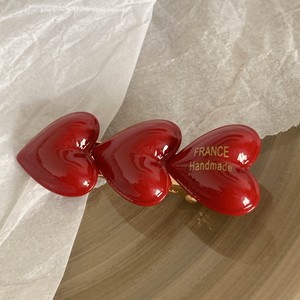 Horquillas Kinling OEM Design Cute Girls Sweet Style Red Heart Duckbill Acetato Moda 2025 - Product Image 3