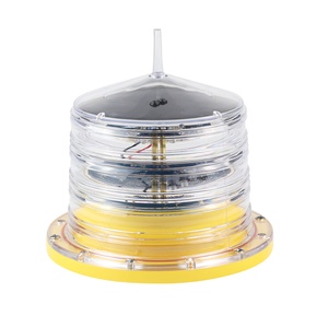 Feu d'avertissement solaire rouge à fonctionnement continu pour aéronefs / Feu d'aviation à énergie solaire / Feu de tour solaire pour l'avertissement aérien - Product Image 1