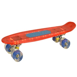 Longboard Cruiser en plastique, charge maximale 100 kg, roulements ABEC-7, léger, pour enfant et adulte, skateboard - Product Image 5