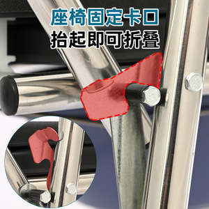 Foldable Toilet Chair With Seat For Home Use Durable Senior <b>Portable</b> Toilets - Product Image 3