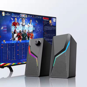 ลำโพงพกพา 2.0 RGB สำหรับคอมพิวเตอร์ตั้งโต๊ะ ลำโพงเสียงสำหรับเล่นเกมส์บนพีซี - Product Image 1