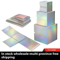 Boîte d'emballage personnalisable en carton kraft recyclable avec avantage UV, pliable, à rabat latéral magnétique