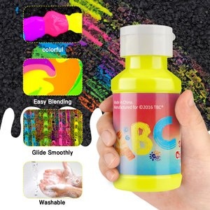 Set Completo di Gessetti Colorati TBC per Marciapiedi, 6 Colori Neon, 118ml Ciascuno, Vernice Liquida Lavabile per Bambini - Product Image 3