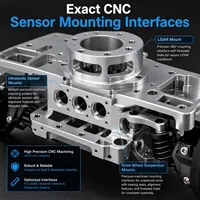 Châssis en aluminium CNC robuste pour AGV/AMR |   Bases de robots automatisées personnalisées par impression