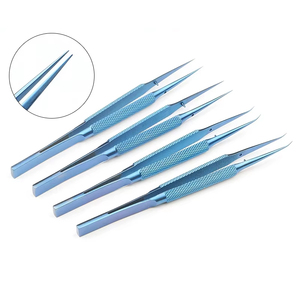 คีมจับลวดไมโครสโคป ไทเทเนียมอัลลอยด์ 14 ซม. คีมรัดลวด ปลายละเอียด 0.15 มม. คีมซ่อมโทรศัพท์มือถือ คีมปลายแหลม - Product Image 1