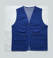 Veste de pêcheur, de photographe et de journaliste en polyester et coton, multi-poches, personnalisable avec logo, vente en gros, unisexe, tendance