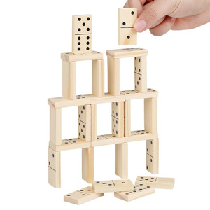 Juego de Dominó de Madera Maciza de 28 Piezas, Suministro de Fábrica Personalizable OEM ODM, Bloques de Construcción Educativos para Niños - Product Image 3