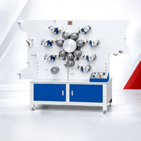 Imprimante d'étiquettes rotative automatique JS-1061B haute vitesse 150 tr/min pour la production d'étiquettes tissées pour vêtements