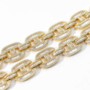 Bracelet Hip Hop moderne en argent sterling 925 avec moissanite taille brillant rond pour la mode urbaine quotidienne - Product Image 2