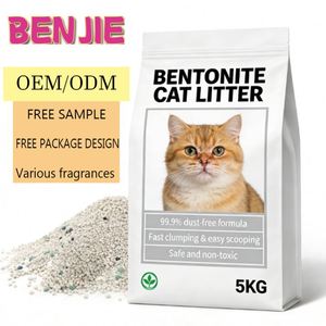 Litière pour chat Benjie Eco-Friendly Corn Sand, qualité supérieure, multi-parfums, agglomération rapide, hautement absorbante, faible poussière, contrôle des odeurs - Product Image 1