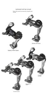 TOOPRE Mountain Bike 7/8/deragliatori posteriori a 9/10 velocità e cambio bici da strada deragliatori a 10/11 velocità regolabili - Product Image 2