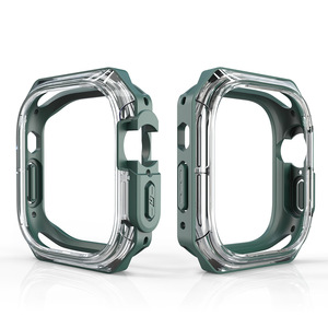 Nouveau design TPU translucide pour <span class=keywords><strong>Apple</strong></span> <span class=keywords><strong>watch</strong></span> cadre de protection multicolore couverture optionnelle 40/44/41/<span class=keywords><strong>45</strong></span>/49mm - Product Image 1