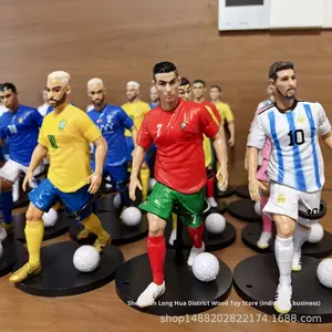 Realistische Fußballstars Cristiano Ronaldo Mbappé PVC-Actionfigur Handgefertigte Puppe Trendiges Spielzeug Dekorationsmodell YTL-FB-020 YANSTAR - Product Image 3