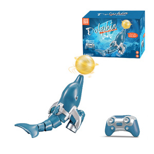 2,<span class=keywords><strong>4</strong></span> GHz alta simulación Control remoto delfín RC barco juguete al aire libre animales juguetes <span class=keywords><strong>para</strong></span> niños - Product Image 1