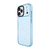 Coque de téléphone transparente en TPU antichoc anti-jaunissement avec texture diamant pour iPhone 17 Pro Max 16 15 14 13 12 11 – Vente en gros