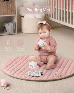 Tapis de jeu pour bébé avec 6 jouets détachables Tapis d'activités pour le développement sensoriel et moteur par étapes - Product Image 6